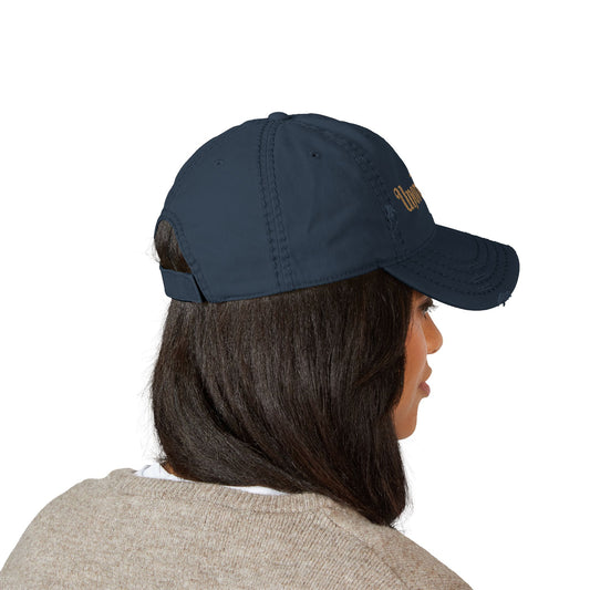 'Unordinary' Embroided Distressed Dad Hat